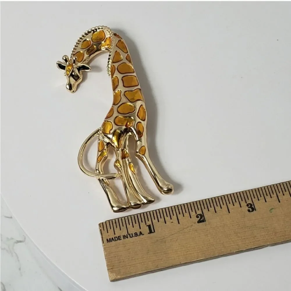 GIRAFFE Large Safari PIN BROOCH